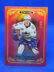 2019-20 Upper Deck Stature Red Elias Pettersson #6 ***17/75***