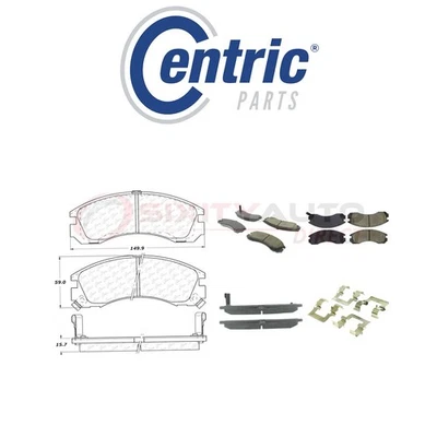 Centric Posi Quiet Disc Brake Pads w Shims for 1991-2000 Mitsubishi Galant fi Foto 1 de 4