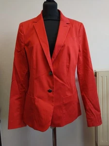 TOMMY HILFIGER Womens Blazer Jacket Red Size 12 EXC - Picture 1 of 8
