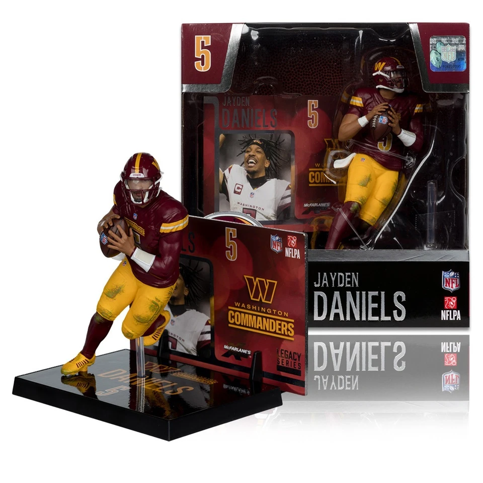 Figura McFarlane SportsPicks 2025 JAYDEN DANIELS 7" Washington Commanders Dmgd Foto 1 de 1