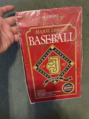 1992 Donruss Series 2 Baseball Factory Sealed Wax Box 36 Packs Cal Ripken Auto - Image 1 of 2