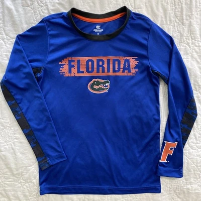 Camisa manga longa Youth Florida Gators, média 12-14, por Colosseum - Imagem 1 de 4