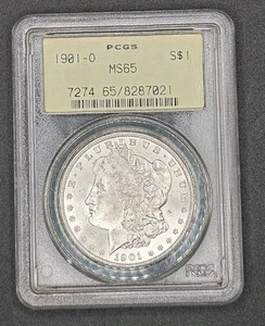 1901-O Dollaro Morgan | PCGS MS65 etichetta verde - Foto 1 di 4
