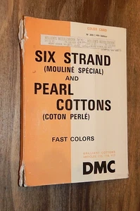 DMC Six Strand & Pearl Cotton Color Card W 200 / 4th Edition - Picture 1 of 7