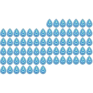 2 Sets Drop-shaped Decorative Colorful Water Droplet for Crafts - Picture 1 of 12
