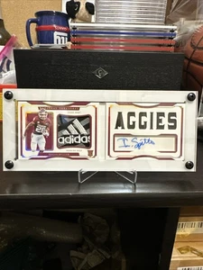 2022 National Treasures Isaiah Spiller RPA “Adidas” Patch #2/5 “Aggies” Booklet  - Picture 1 of 20