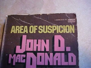 John D MacDonald~AREA OF SUSPICION~1961 Paperback - Bild 1 von 3