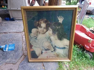 Vintage Gold Framed Print Calmady Children Wall Art Decor Collect Sir Thomas Law - Picture 1 of 6