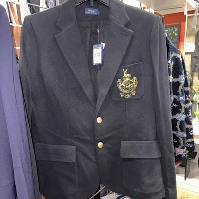 POLO RALPH LAUREN черный Blazer новый с Ярлыками женщины размер 14 $265 - Изображение 1 из 4
