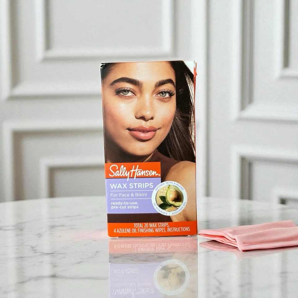 Kit de tiras de cera depiladora Sally Hansen para rostro 18 tiras Foto 1 de 1
