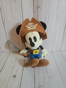 Mickey Mouse Pirates of the Caribbean Plush 12” With Sword Disney Parks - Picture 1 of 4