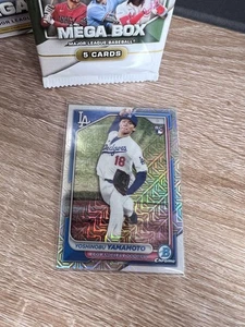 2024 Topps Bowman Mojo Yoshinobu Yamamoto RC Rookie Card MLB Baseball - Picture 1 of 6
