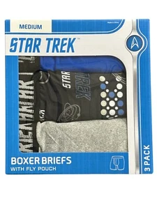 Star Trek Men's 3-Pack Comfort Boxer Brief - Size Medium - Picture 1 of 1
