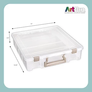 Super Satchel 1 Compartment Box Clear Craft Organizer Storage Case - Picture 1 of 1