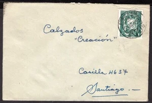 CUBIERTA CHILE 1953 RPO CANCELACIÓN FERROVIARIA AMBULANCIA # 74 - Imagen 1 de 2