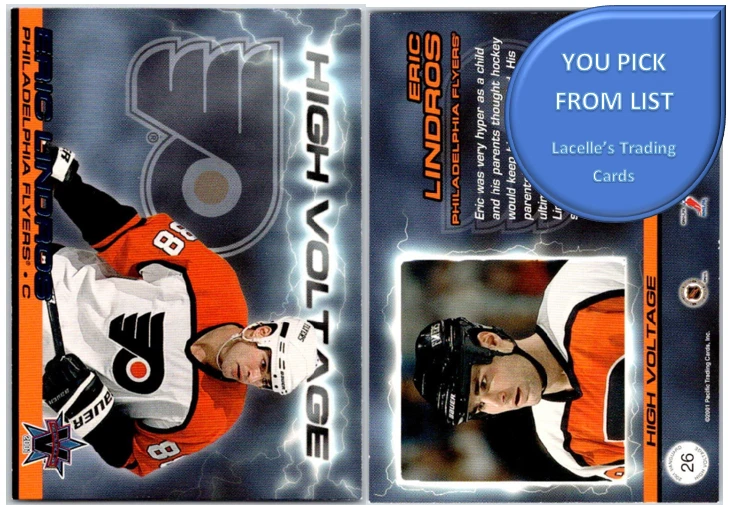 2000-01 Pacific Vanguard High Voltage NHL Hockey Cards - U-Pick From List - Image 1 of 1