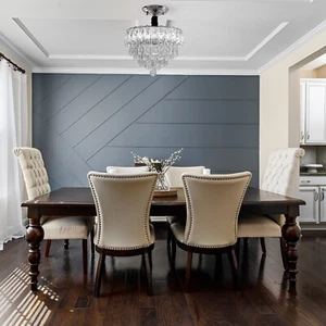Modern Chandelier Crystal Light, Ceiling Light Chrome for Dining Room Living Room - Picture 1 of 25