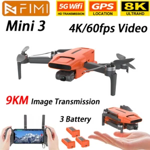 FIMI Mini 3 Professional  Drone GPS 9KM 3-Axis Gimbal 8K HD Camera 3 Battery - Picture 1 of 21