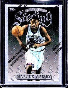 1996-97 Marcus Camby Topps Finest Sterling Silver w/ Coating Rookie Card #258 - Picture 1 of 2