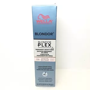 Wella Blondor Plex Permanent Cream Toner /16 Lightest Pearl, 2 oz - Picture 1 of 3