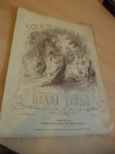 CANCIÓN DE LA DONCELLA antigua partitura de piano antigua canción victoriana original FARNIE - Imagen 1 de 1