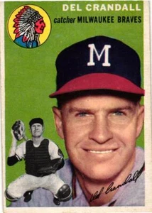 1954 Topps - Andy Pafko (#12) Del Crandall - Picture 1 of 2