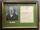 Framed Mackenzie King Letter 1935 National Liberal Federation Canada Autograph