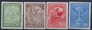 Norway, 1972, Sc# 586-589, Mi# 639-642, Ancient Artifacts, Unification-1100, MNH - Picture 1 of 1
