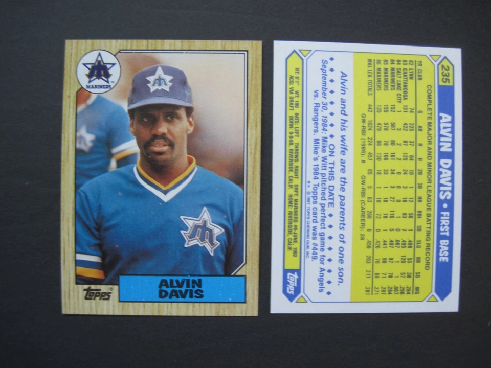 ALVIN DAVIS CARDS Your Pick TOPPS Tiffany Fleer Donruss Score 1985 Rookie-1991 - Image 1 of 1