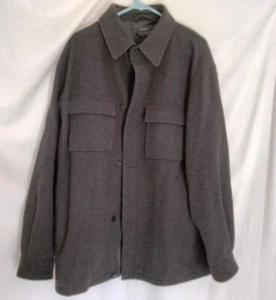 Liz Claiborne Outerwear Gray 100% Wool Jacket / Coat Size L Made in Ukraine! - Picture 1 of 5