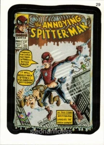 Pegatina Topps Wacky Packages 2006 totalmente nueva serie 3 #29 The Annoying Spitter-Man - Imagen 1 de 1