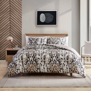 Kenneth Cole Abstract Leopard Quilt Cover Set - Picture 1 of 6