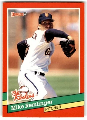 1991 Donruss The Rookies Mike Remlinger San Francisco Giants #37 - Image 1 of 2