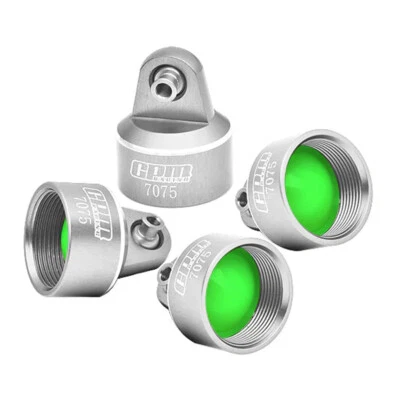 NEW GPM Alum 7075 Alloy Shock Caps for GPM & Original Shock Silver : 1/8 Maxx Sl - Image 1 of 4