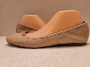 Sam Edelman Womens Finley Slip On Beige Leather Ballet Flat Shoes Size 9.5M - Picture 1 of 9