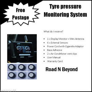 Tyre Pressure Monitoring System TPMS AVE External 6 Sensor Wireless or Internal - Picture 1 of 5