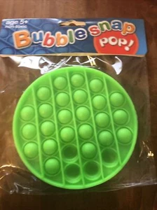 Bubble Silicone Sensory Stress Relief Snap Pop Fidget It Toy Circle Disc - Picture 1 of 3