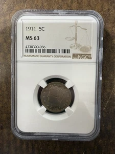 🔥1911 Liberty Nickel NGC MS63 AND CAC!!! - TONED 🔥 - Picture 1 of 5