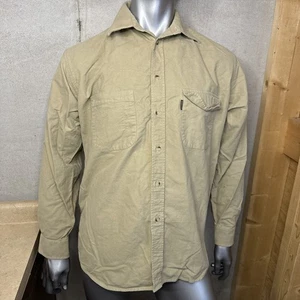 Beretta Button Up Chamois Flannel Shirt Men’s XL Beige Hunting Outdoors - Picture 1 of 5