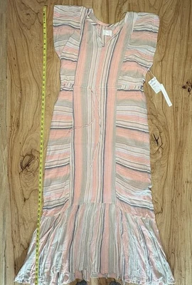 Women’s Caslon Beach Dress; Medium Size, Pink Variegated Striped - image 1 of 4