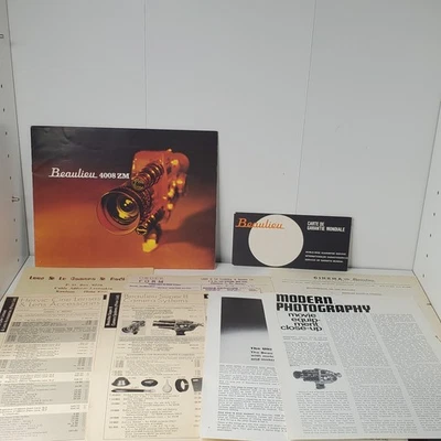 Original Beaulieu 4008 ZM Sales Brochure Catalog Guide Poster Price List Article - Image 1 of 4