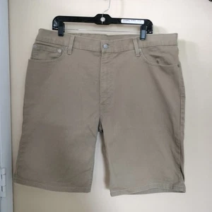 Levi's 505 Regular Fit Mens Tan Denim Shorts 40W Travel Weekend - Picture 1 of 7