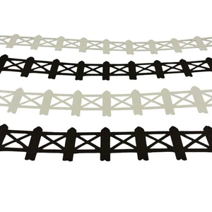 Creative Memories Field Fence 12” Border Cardstock Die Cut Shapes, 4 Pieces - Picture 1 of 3