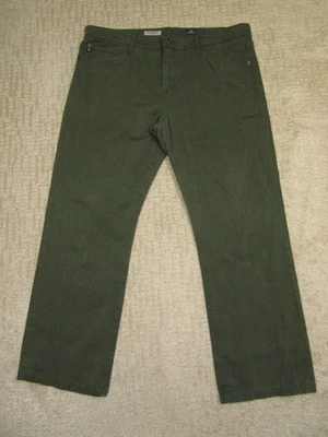Pantalones de mezclilla elásticos AG Adriano Goldschmied para hombre 40x30 verdes The Protege Foto 1 de 4