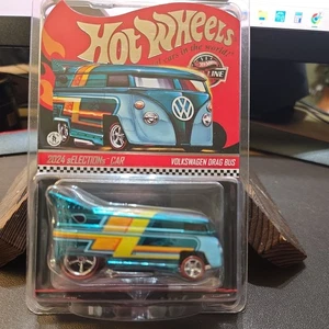 Hot Wheels Red Line Club 2024 sELECTIONs Car Volkswagen Drag Bus "Free Delivery" - Picture 1 of 1