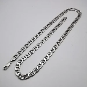 Collana catena ancora fine argento sterling 925 vintage Italia grande uomo donna 43 gr - Foto 1 di 8