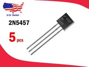 2N5457 (5 pcs) N-Channel TO-92 JFET Transistor(BC27) - Free & Fast ship. - Picture 1 of 1