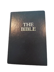 The Bible RSV edition Black Maps Complete 8" x 5.5" American Bible Society - Foto 1 di 8