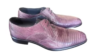 Custom Genuine Lizard Men Oxford Dress Shoes Size 8 - Picture 1 of 5