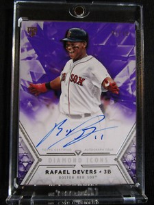 2018  RAFAEL DEVERS  Topps Diamond Icons Autograph PURPLE  #1/10 ROOKIE AUTO